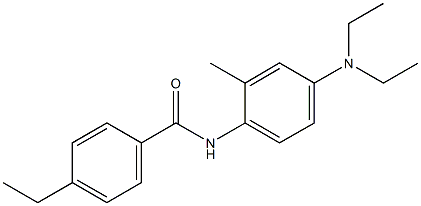 N-[4-(diethylamino)-2-methylphenyl]-4-ethylbenzamide 结构式