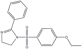 1-[(4-ethoxyphenyl)sulfonyl]-2-phenyl-4,5-dihydro-1H-imidazole 结构式