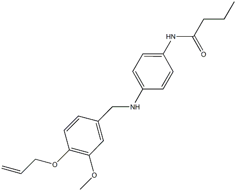 N-(4-{[4-(allyloxy)-3-methoxybenzyl]amino}phenyl)butanamide 结构式