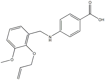 4-{[2-(allyloxy)-3-methoxybenzyl]amino}benzoic acid 结构式