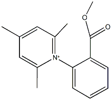 1-[2-(methoxycarbonyl)phenyl]-2,4,6-trimethylpyridinium 结构式