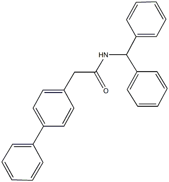 N-benzhydryl-2-[1,1'-biphenyl]-4-ylacetamide 结构式