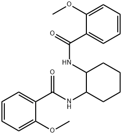 2-methoxy-N-{2-[(2-methoxybenzoyl)amino]cyclohexyl}benzamide 结构式