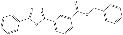 benzyl 3-(5-phenyl-1,3,4-oxadiazol-2-yl)benzoate 结构式