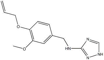 N-[4-(allyloxy)-3-methoxybenzyl]-N-(1H-1,2,4-triazol-3-yl)amine 结构式
