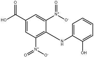 4-(2-hydroxyanilino)-3,5-dinitrobenzoic acid 结构式