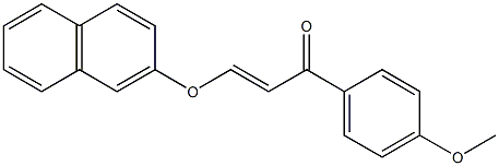 1-(4-methoxyphenyl)-3-(2-naphthyloxy)-2-propen-1-one 结构式