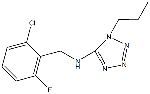 N-(2-chloro-6-fluorobenzyl)-N-(1-propyl-1H-tetraazol-5-yl)amine 结构式