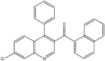 (7-chloro-4-phenyl-3-quinolinyl)(1-naphthyl)methanone 结构式