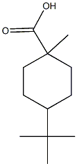 4-(叔丁基)-1-甲基环己烷-1-羧酸 结构式