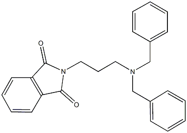 2-[3-(dibenzylamino)propyl]-1H-isoindole-1,3(2H)-dione 结构式