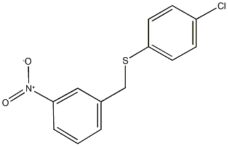 1-{[(4-chlorophenyl)sulfanyl]methyl}-3-nitrobenzene 结构式