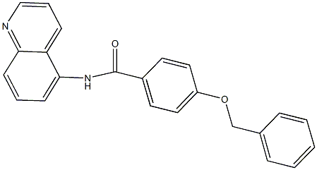 4-(benzyloxy)-N-(5-quinolinyl)benzamide 结构式
