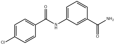 3-[(4-chlorobenzoyl)amino]benzamide 结构式
