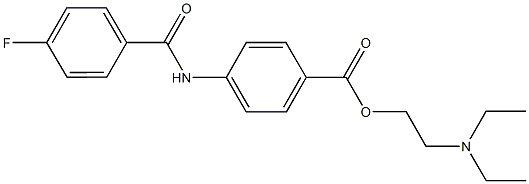 2-(diethylamino)ethyl 4-[(4-fluorobenzoyl)amino]benzoate 结构式