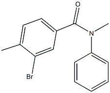 3-bromo-N,4-dimethyl-N-phenylbenzamide 结构式
