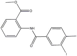 methyl 2-[(3-iodo-4-methylbenzoyl)amino]benzoate 结构式