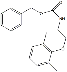 benzyl 2-(2,6-dimethylphenoxy)ethylcarbamate 结构式