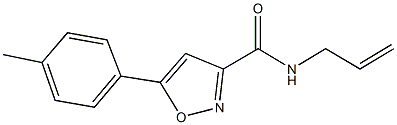 N-allyl-5-(4-methylphenyl)-3-isoxazolecarboxamide 结构式