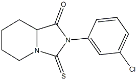 2-(3-chlorophenyl)-3-thioxohexahydroimidazo[1,5-a]pyridin-1(5H)-one 结构式
