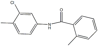 N-(3-chloro-4-methylphenyl)-2-methylbenzamide 结构式