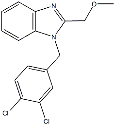 [1-(3,4-dichlorobenzyl)-1H-benzimidazol-2-yl]methyl methyl ether 结构式