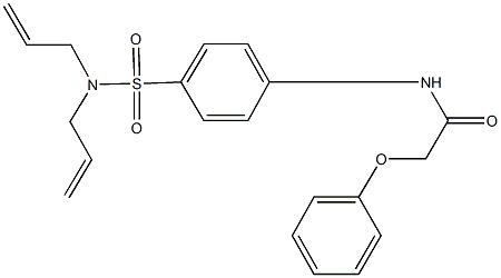 N-{4-[(diallylamino)sulfonyl]phenyl}-2-phenoxyacetamide 结构式