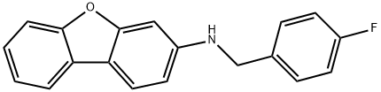 N-dibenzo[b,d]furan-3-yl-N-(4-fluorobenzyl)amine 结构式