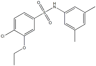 4-chloro-N-(3,5-dimethylphenyl)-3-ethoxybenzenesulfonamide 结构式