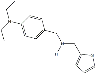 N-[4-(diethylamino)benzyl]-N-(2-thienylmethyl)amine 结构式