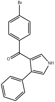 (4-bromophenyl)(4-phenyl-1H-pyrrol-3-yl)methanone 结构式