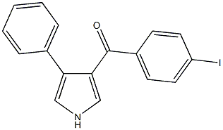 (4-iodophenyl)(4-phenyl-1H-pyrrol-3-yl)methanone 结构式