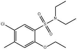 5-chloro-2-ethoxy-N,N-diethyl-4-methylbenzenesulfonamide 结构式