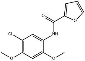 N-(5-chloro-2,4-dimethoxyphenyl)-2-furamide 结构式