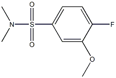 4-fluoro-3-methoxy-N,N-dimethylbenzenesulfonamide 结构式