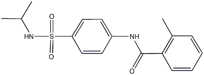 N-{4-[(isopropylamino)sulfonyl]phenyl}-2-methylbenzamide 结构式