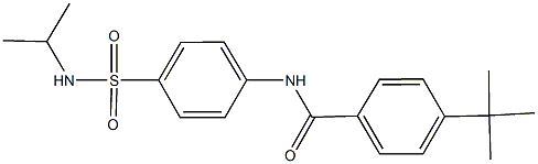 4-tert-butyl-N-{4-[(isopropylamino)sulfonyl]phenyl}benzamide 结构式