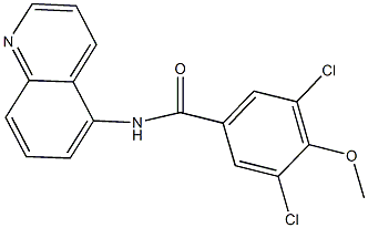 3,5-dichloro-4-methoxy-N-(5-quinolinyl)benzamide 结构式