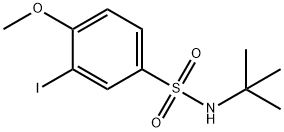 N-(tert-butyl)-3-iodo-4-methoxybenzenesulfonamide 结构式