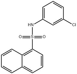 N-(3-chlorophenyl)-1-naphthalenesulfonamide 结构式