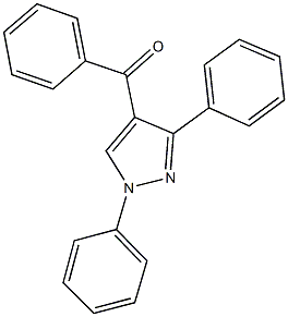 (1,3-diphenyl-1H-pyrazol-4-yl)(phenyl)methanone 结构式