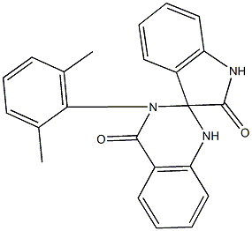 3'-(2,6-dimethylphenyl)-1,2',3,3'-tetrahydrospiro[2H-indole-3,2'-quinazoline]-2,4'(1'H)-dione 结构式