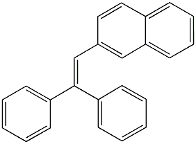 2-(2,2-diphenylvinyl)naphthalene 结构式
