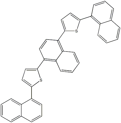 2-(1-naphthyl)-5-{4-[5-(1-naphthyl)-2-thienyl]-1-naphthyl}thiophene 结构式