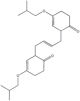 4-isobutoxy-2-[4-(3-isobutoxy-6-oxo-2-cyclohexen-1-yl)-2-butenyl]-3-cyclohexen-1-one 结构式