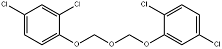 2,4-dichloro-1-{[(2,5-dichlorophenoxy)methoxy]methoxy}benzene 结构式