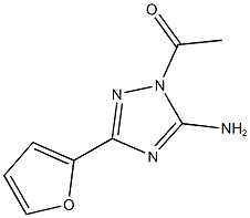 1-acetyl-3-(2-furyl)-1H-1,2,4-triazol-5-amine 结构式