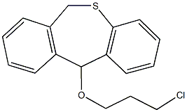 3-chloropropyl 6,11-dihydrodibenzo[b,e]thiepin-11-yl ether 结构式