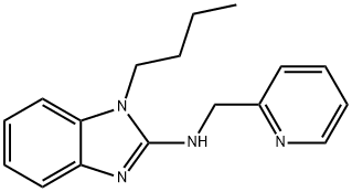 N-(1-butyl-1H-benzimidazol-2-yl)-N-(2-pyridinylmethyl)amine 结构式