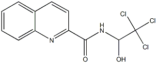 N-(2,2,2-trichloro-1-hydroxyethyl)-2-quinolinecarboxamide 结构式